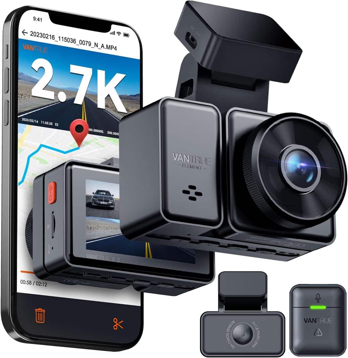Test de la dashcam Vantrue E2 : performances et technologies avancées