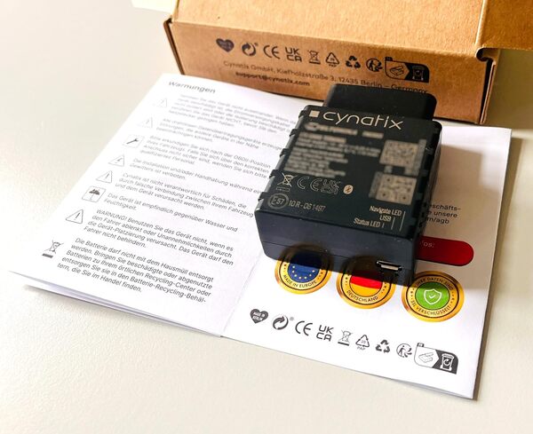 Tracker GPS 4G-Pro Cynatix - Kit complet 2 ans - Localisation en temps réel avec SIM et application - Voiture, camion, camping-car, camionnette