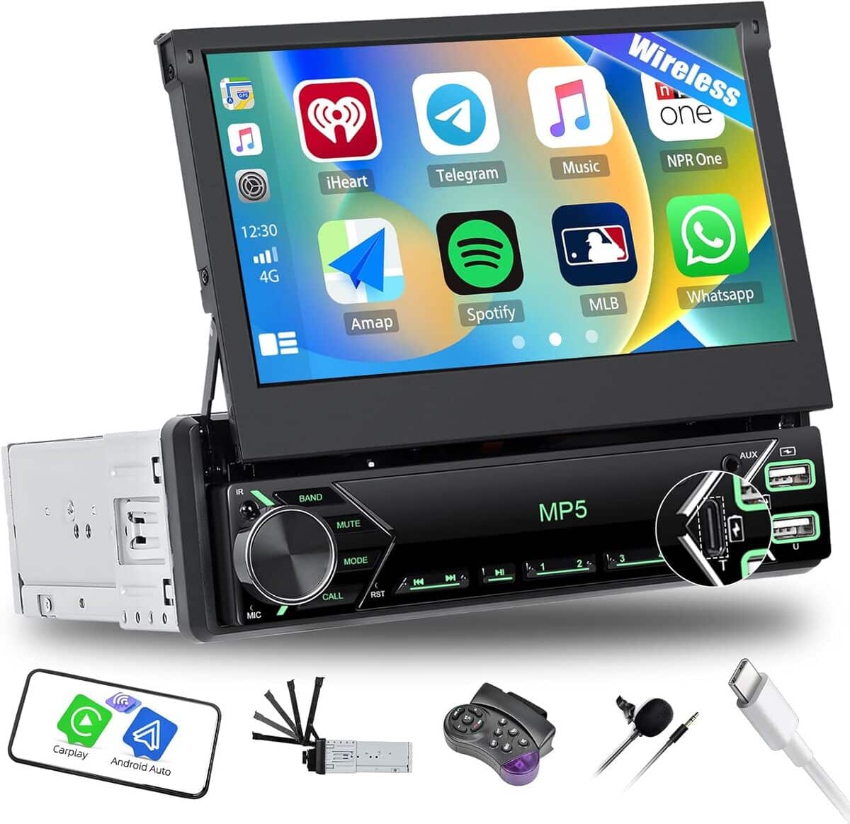 Test : autoradio SIXWIN 1 Din avec écran 7 pouces et Carplay