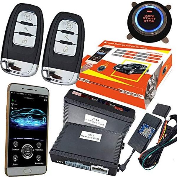 Alarme de voiture de sécurité intelligente GPS entrée sans clé passive verrouillage Central automatique bouton poussoir arrêt de démarrage du moteur de voiture à distance pour Universal 688AN
