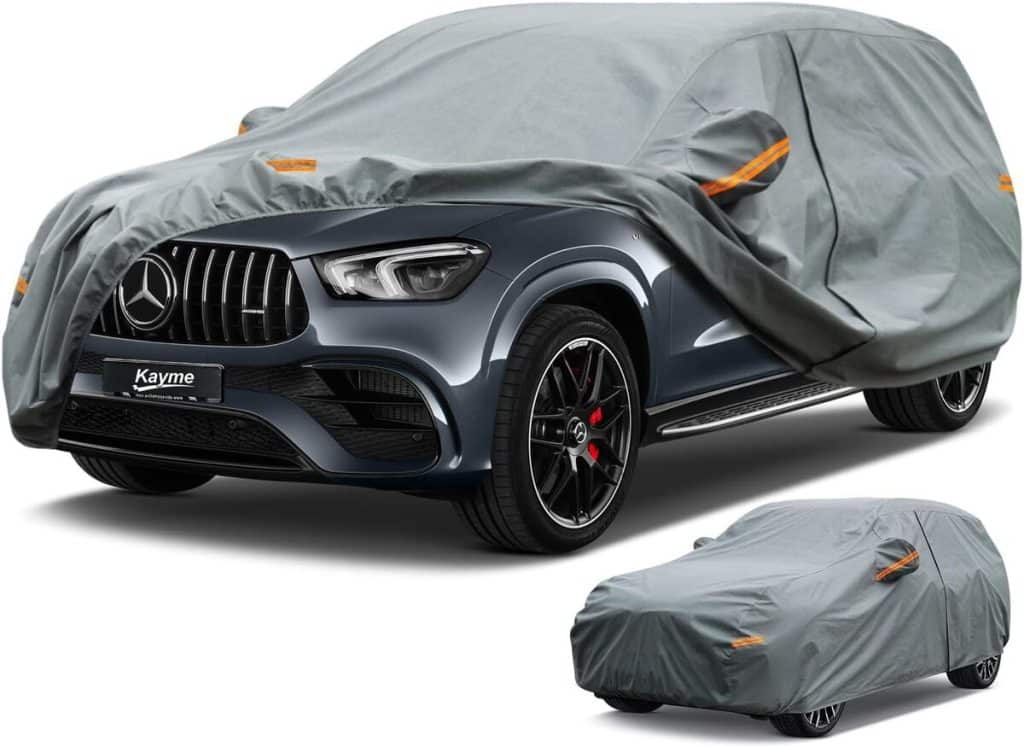 Test de la bâche voiture étanche Kayme 5 couches