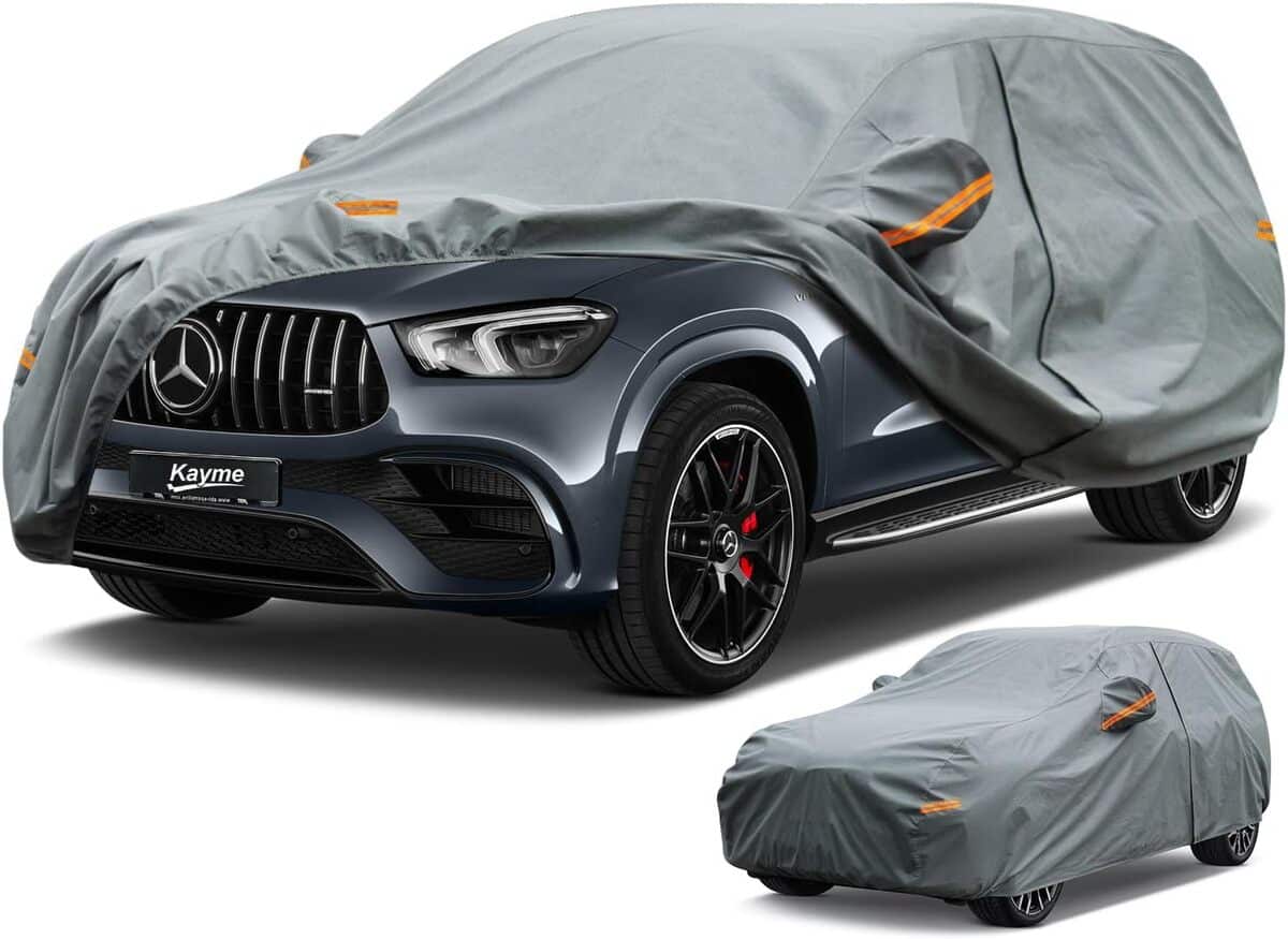 Test de la bâche voiture étanche Kayme 5 couches