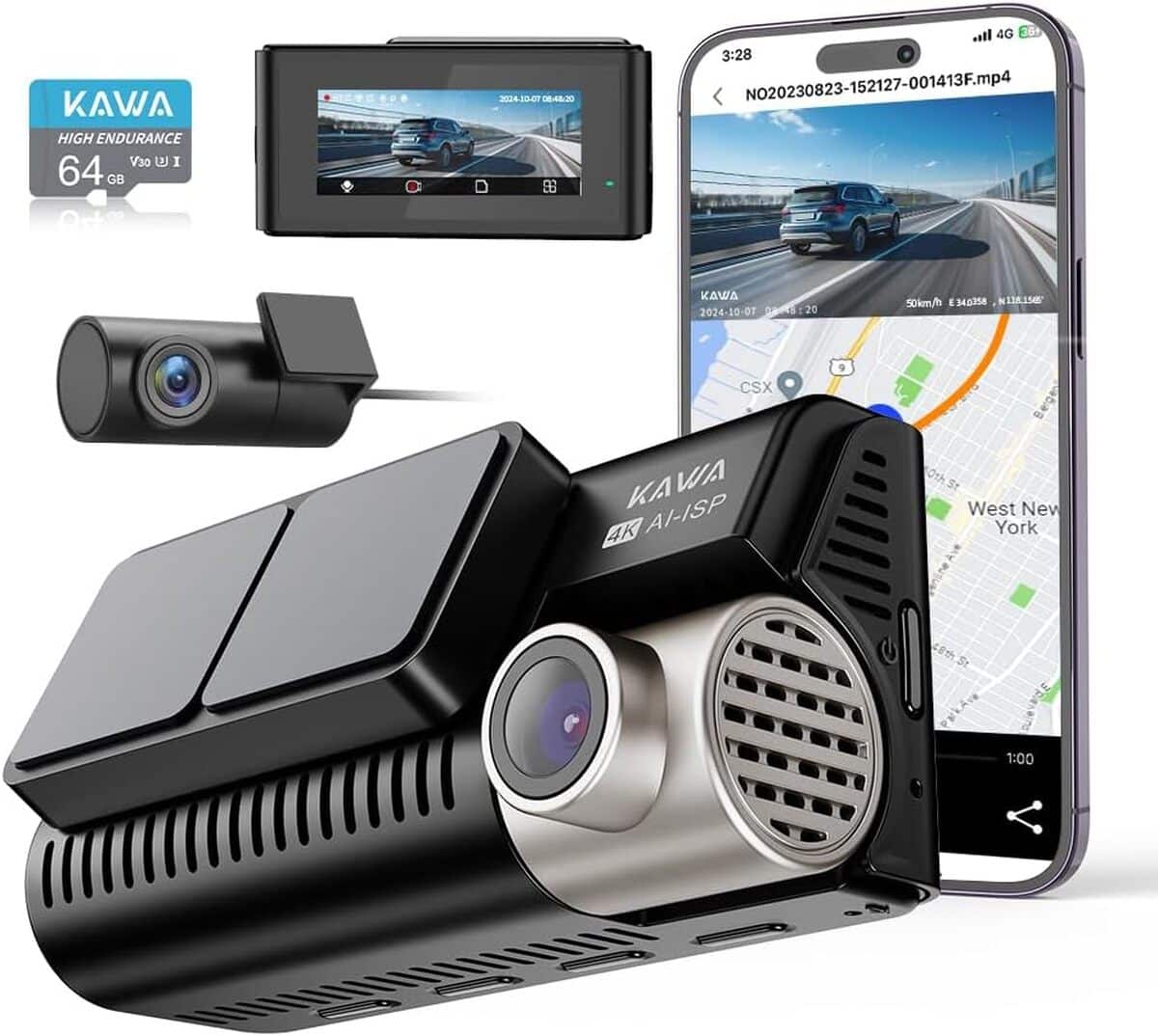 Test de la dashcam D11 4K avec vision nocturne et GPS intégré