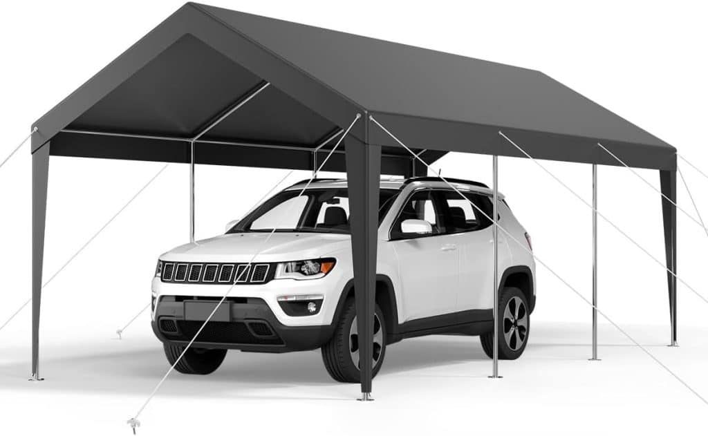Test du carport VEVOR : abri robuste et polyvalent pour véhicules