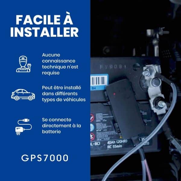 GPS7000-4G Localisateur GPS caché pour véhicules | 2 Ans Inclus | Installation Facile | Après 2 Ans, Vous Pouvez Vous abonner volontairement | Aucun Frais caché