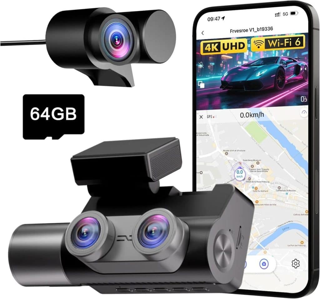 Test dashcam Frvesroe : 3 canaux 4K UHD et vision nocturne HDR
