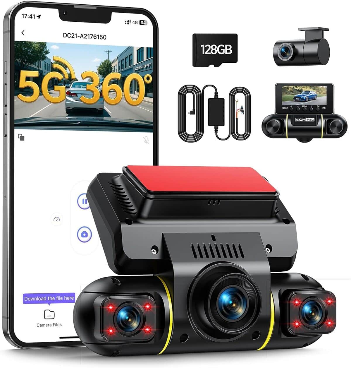 Test : dashcam LAMTTO 360 degrés, vision nocturne et contrôle Wi-Fi