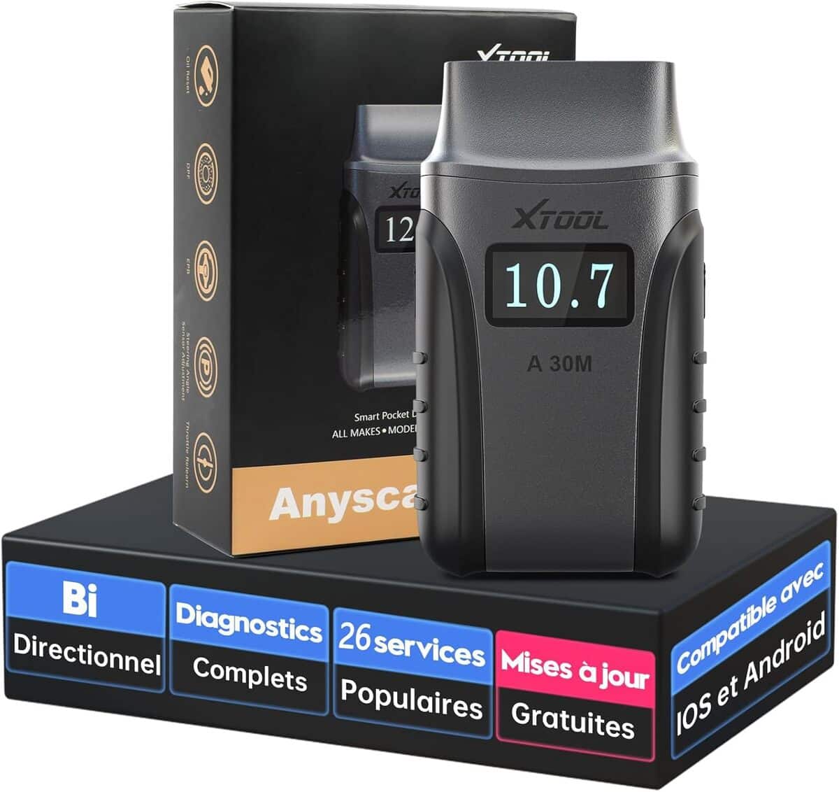 Test de la valise XTOOL A30M : diagnostic auto complet