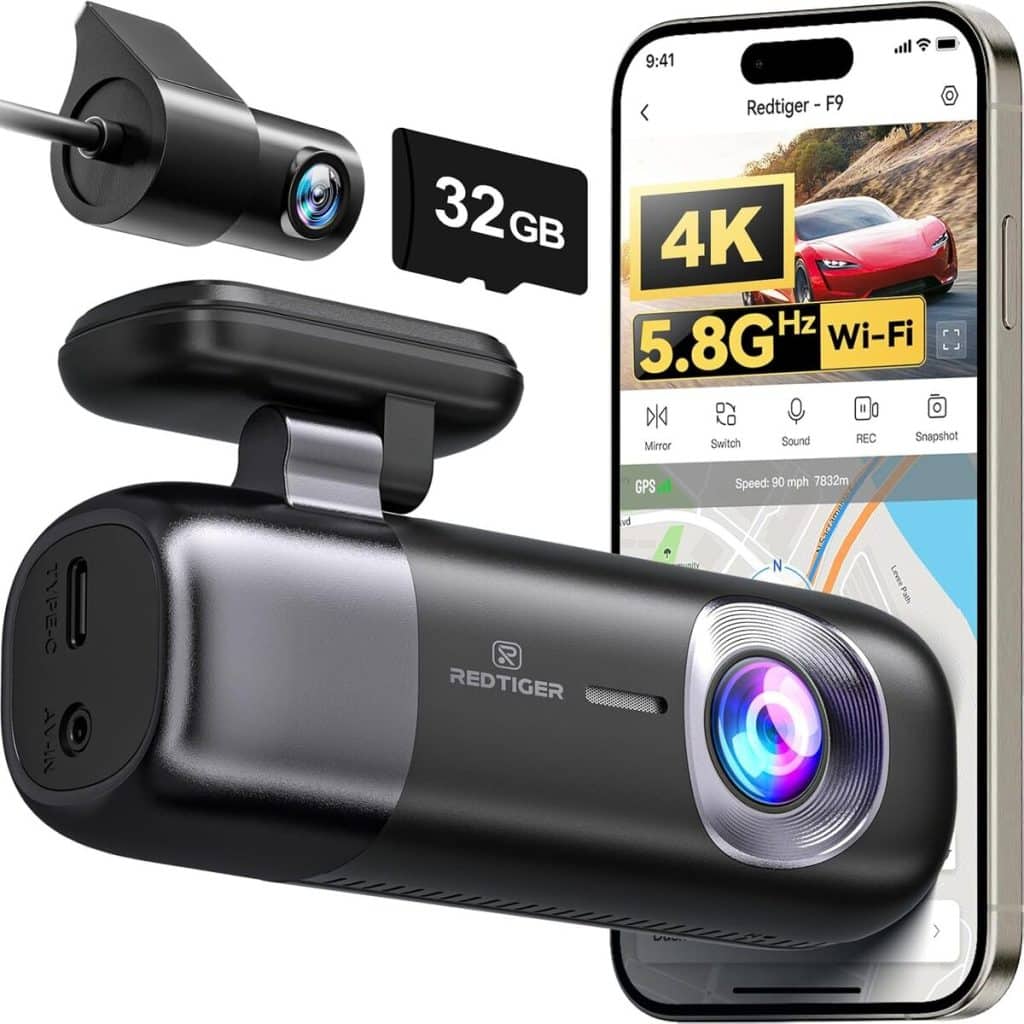 Test : rEDTIGER Dash Cam F9 avec WiFi et GPS