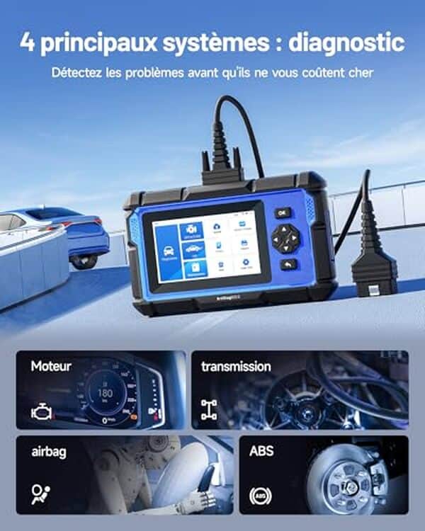 Découvrez l'efficacité de la valise auto TOPDON ArtiDiag600S avec 9 fonctions de réinitialisation pour optimiser vos diagnostics et réparations automobiles