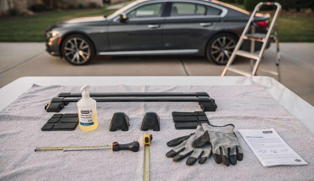 Installation sécurisée des barres de toit