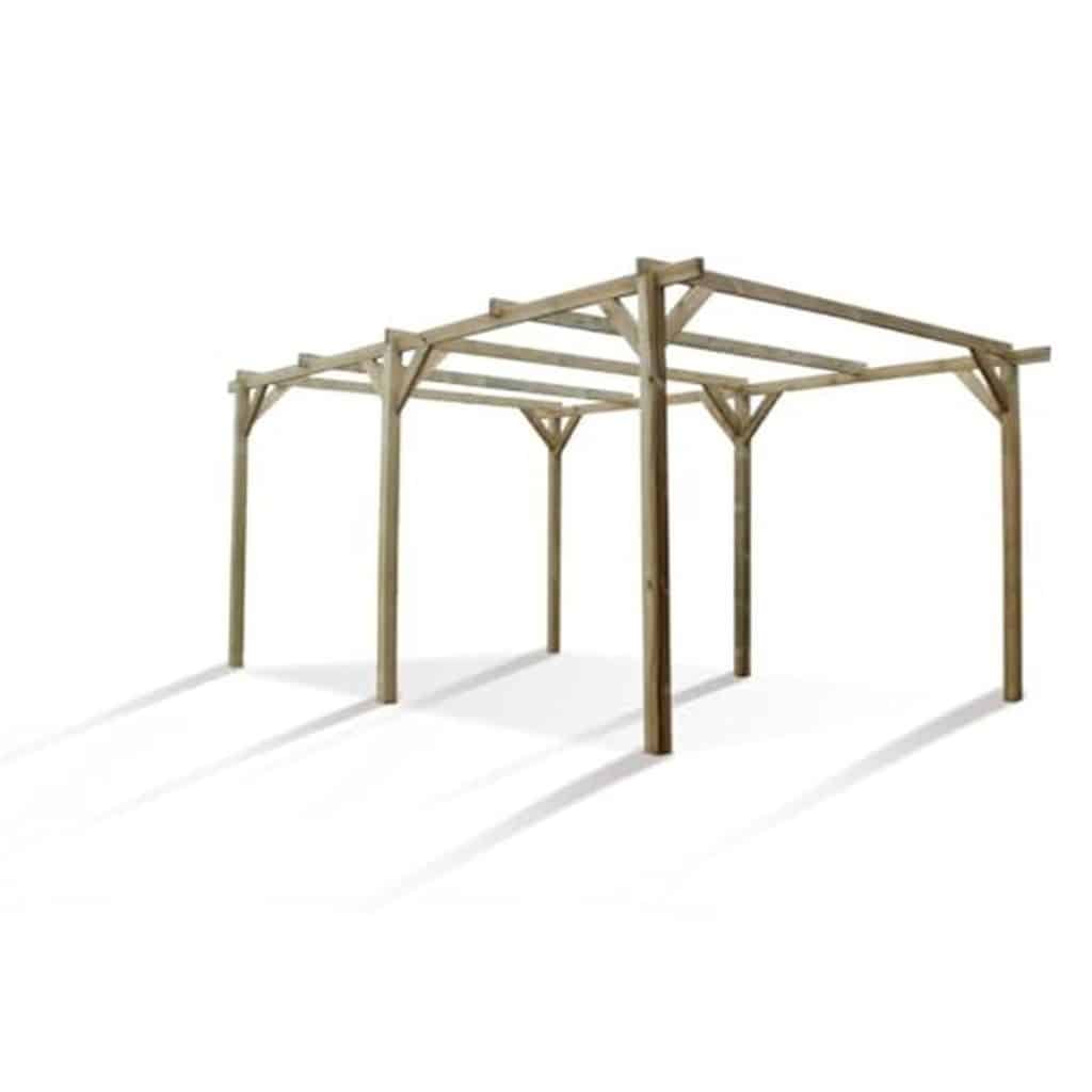 Test : carport 1 voiture en bois CERLAND Henri 15, 36 m²
