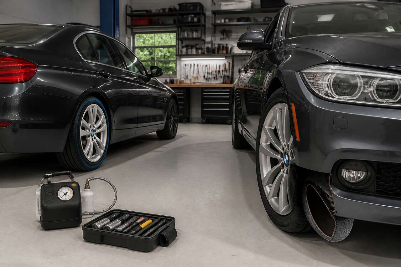 Pneus auto-réparants vs roulage à plat : quelles différences ?