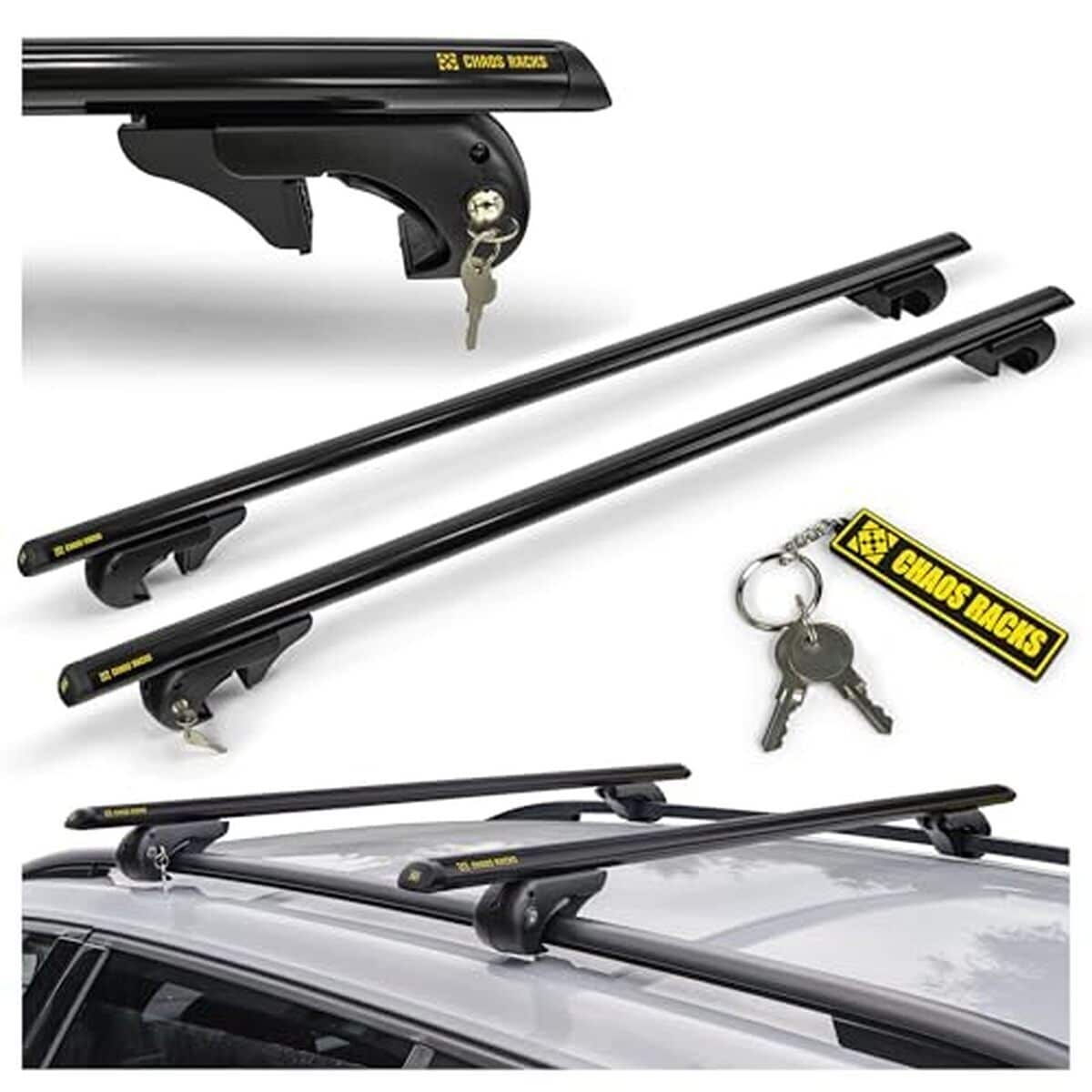 Test des barres de toit Chaos Racks 135 cm : robustesse et légèreté pour tout transport