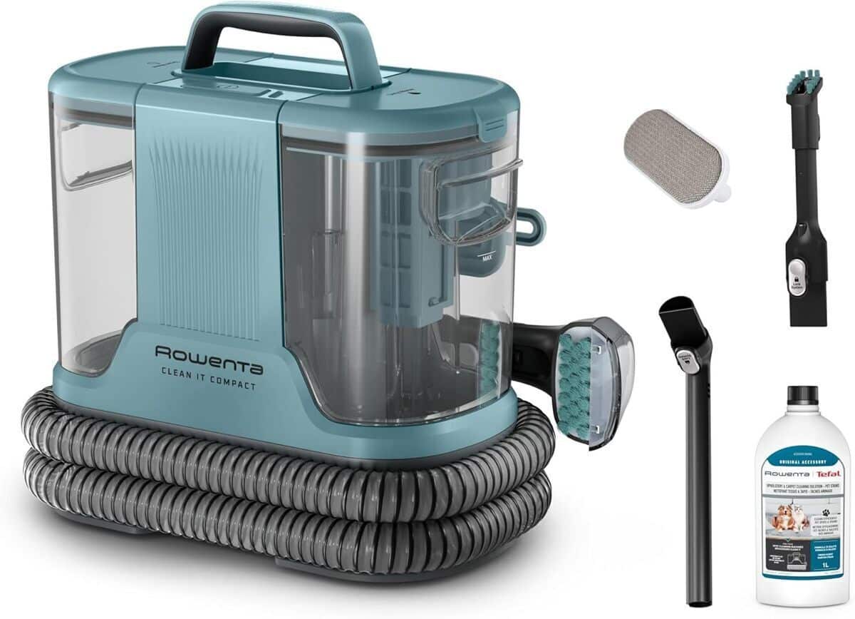 Test shampouineuse Rowenta Clean It Compact 400W