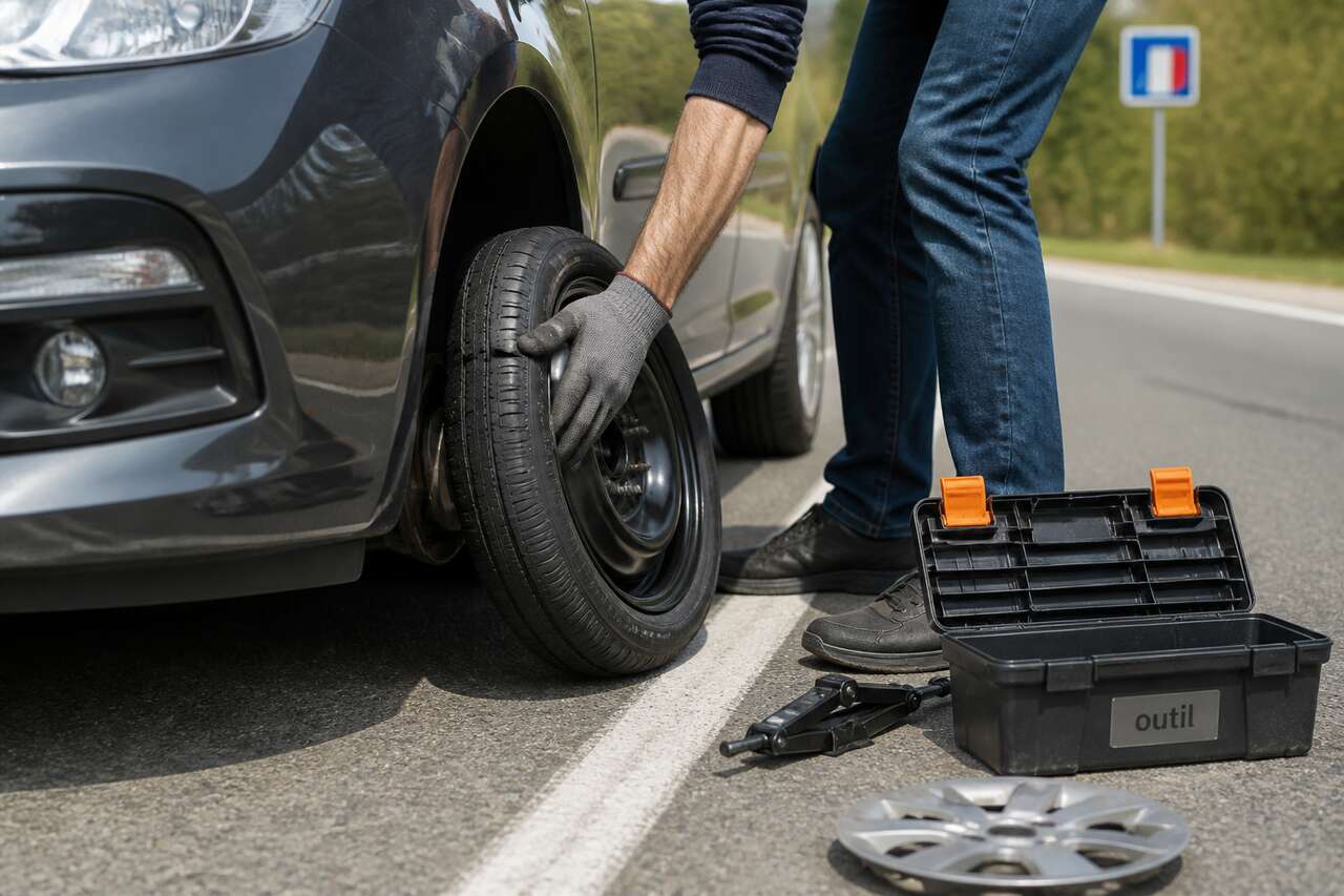 Monter une roue de secours ou utiliser un kit: mode opératoire et erreurs à éviter Monter une roue de secours ou utiliser un kit: mode opératoire et erreurs à éviter
