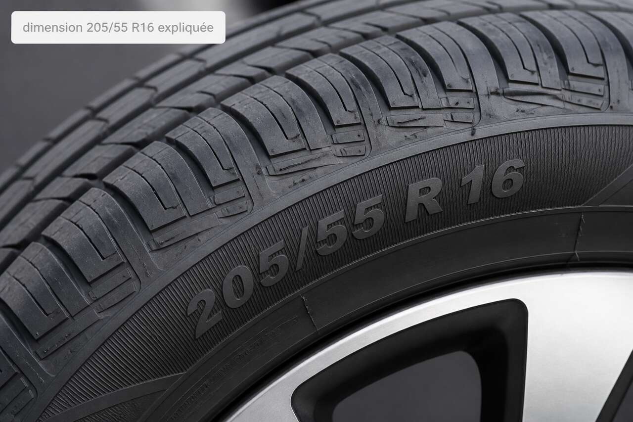 Lire une dimension de pneu de a &agrave; z : 205/55 r16 expliqu&eacute;
