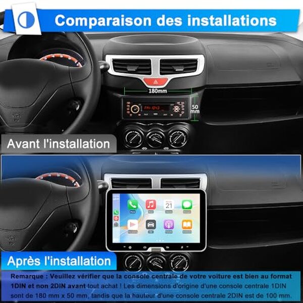 Découvrez notre test complet de l'autoradio AWESAFE 1 DIN avec écran tactile amovible et CarPlay sans fil. Caractéristiques, performances et avis détaillé. 