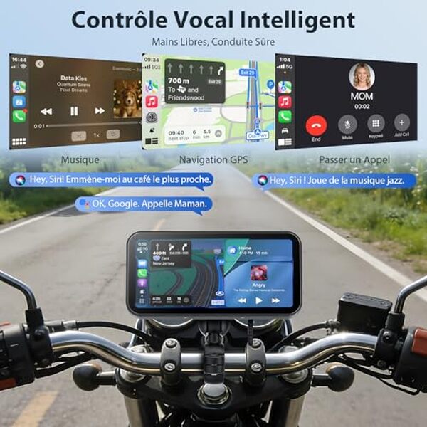 Découvrez notre test détaillé de l'écran moto 6 pouces A622 avec CarPlay, android Auto et bien d'autres fonctionnalités pour votre deux-roues. 