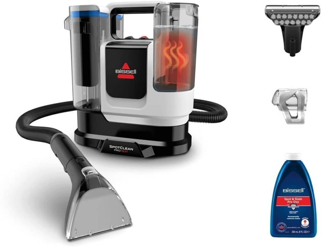 Test de la shampouineuse Bissell SpotClean ProHeat 1125W