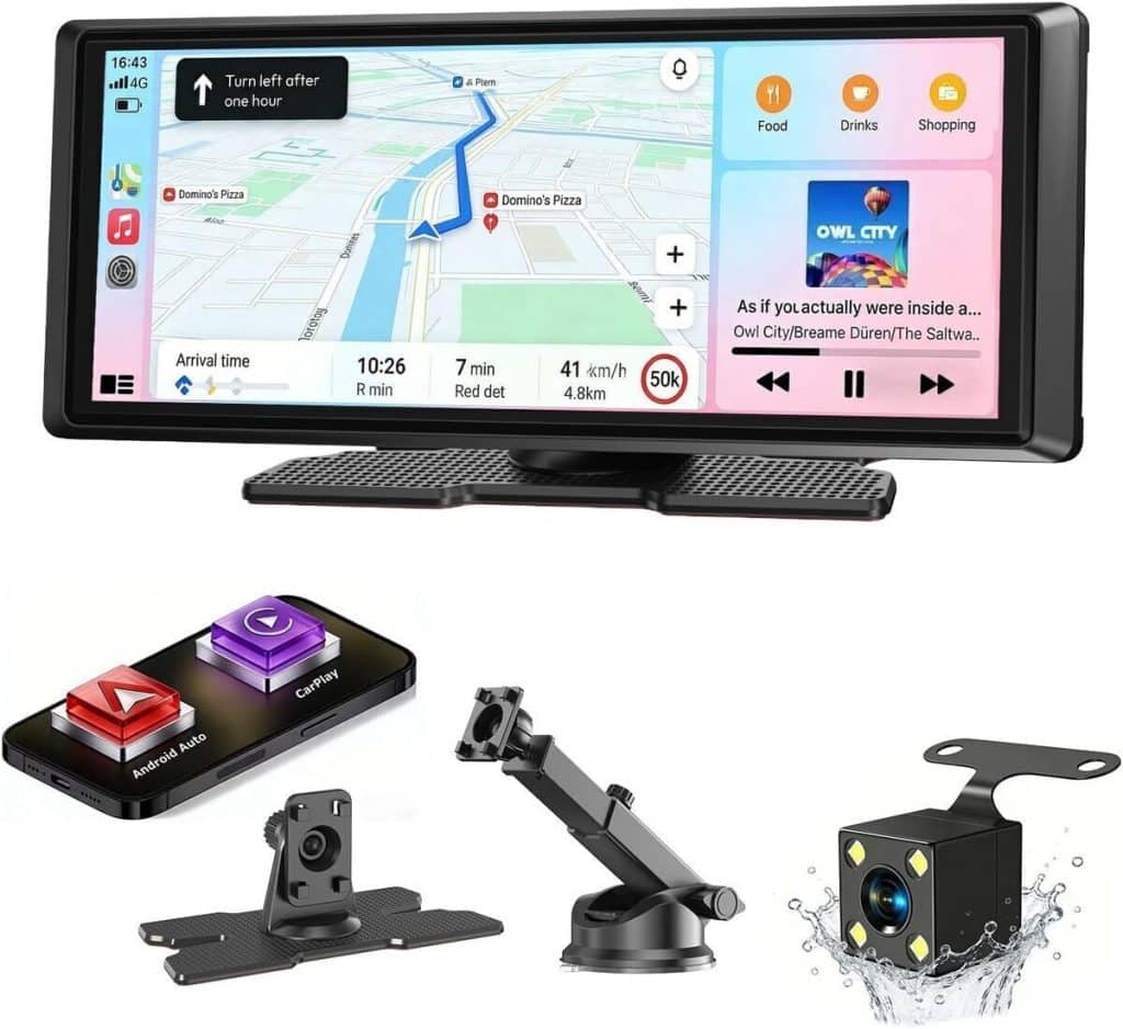 Test : écran CarPlay ESSGOO 8, 1'' avec caméra de recul