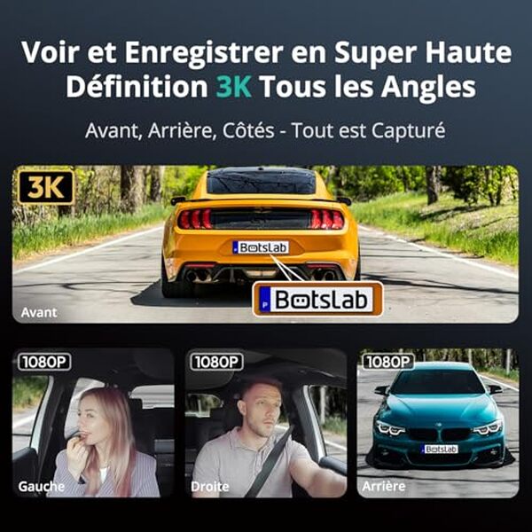 Découvrez notre test complet de la dashcam BOTSLAB 4 canaux 3K/4K avec vision nocturne et GPS : performances, qualité vidéo et fonctionnalités détaillées. 