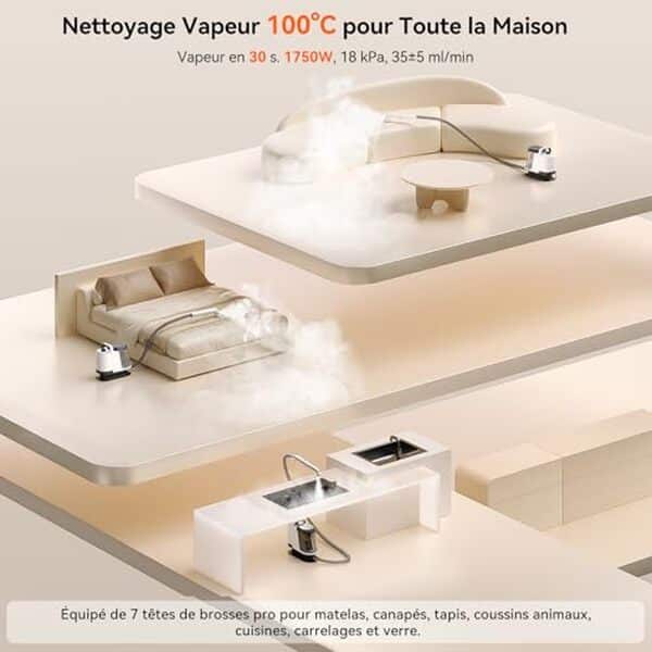 Découvrez notre test du nettoyeur vapeur Uwant Y100 : performance, polyvalence et efficacité pour un nettoyage en profondeur de votre maison.