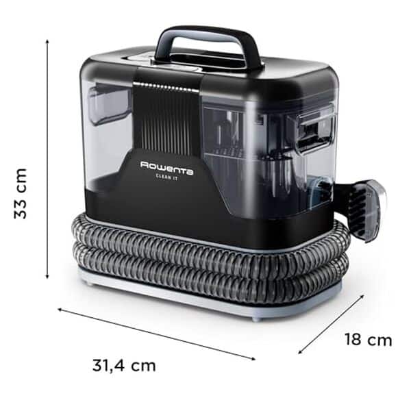 Découvrez notre test complet de la shampouineuse Rowenta Clean it 400W : performances, efficacité et praticité pour nettoyer vos tapis et moquettes.