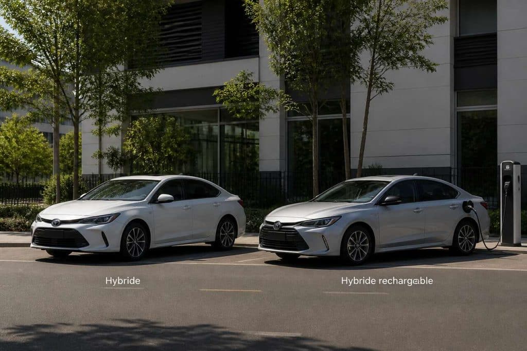 Différences entre hybride et hybride rechargeable : avantages et inconvénients