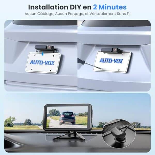 Découvrez notre test complet de la caméra de recul sans fil AUTO-VOX Solar : installation rapide, performance 1080P et avis détaillé sur ce dispositif innovant. 