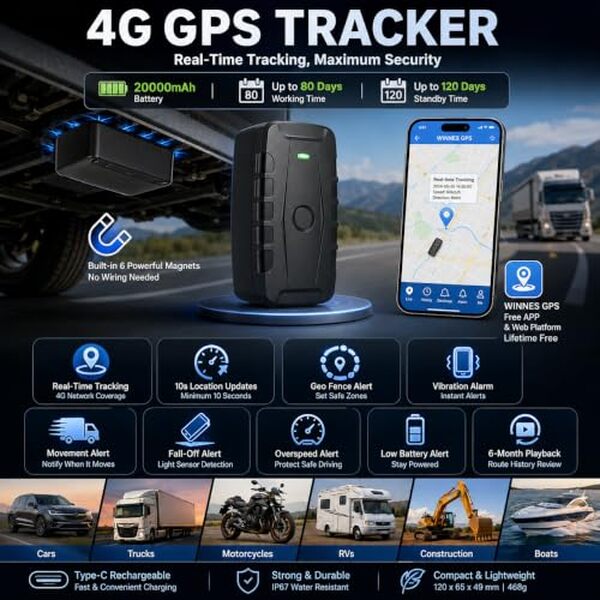 Découvrez le traceur GPS TKMARS TK918 : autonomie exceptionnelle, connexion 4G et suivi en temps réel pour sécuriser votre véhicule.