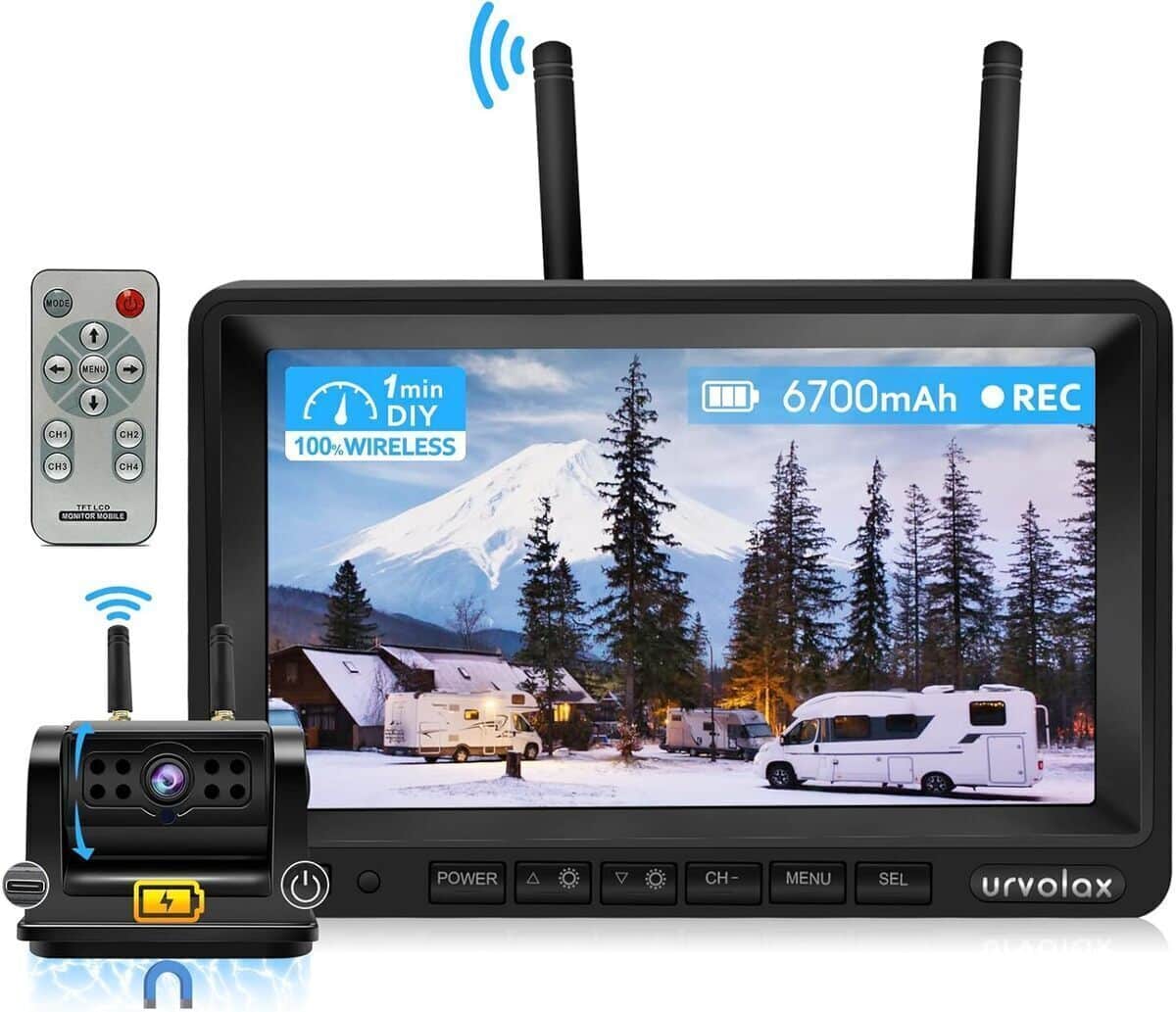 Test de la caméra de recul sans fil Urvolax 65X : performance et installation facile