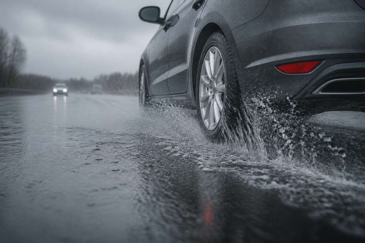 Aquaplaning : pr&eacute;venir la perte d&rsquo;adh&eacute;rence et r&eacute;agir sans paniquer