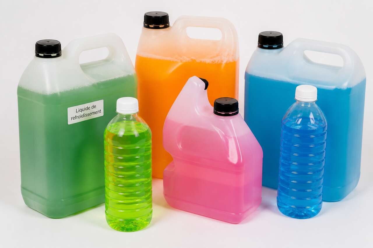 Que signifient les couleurs des liquides de refroidissement ?