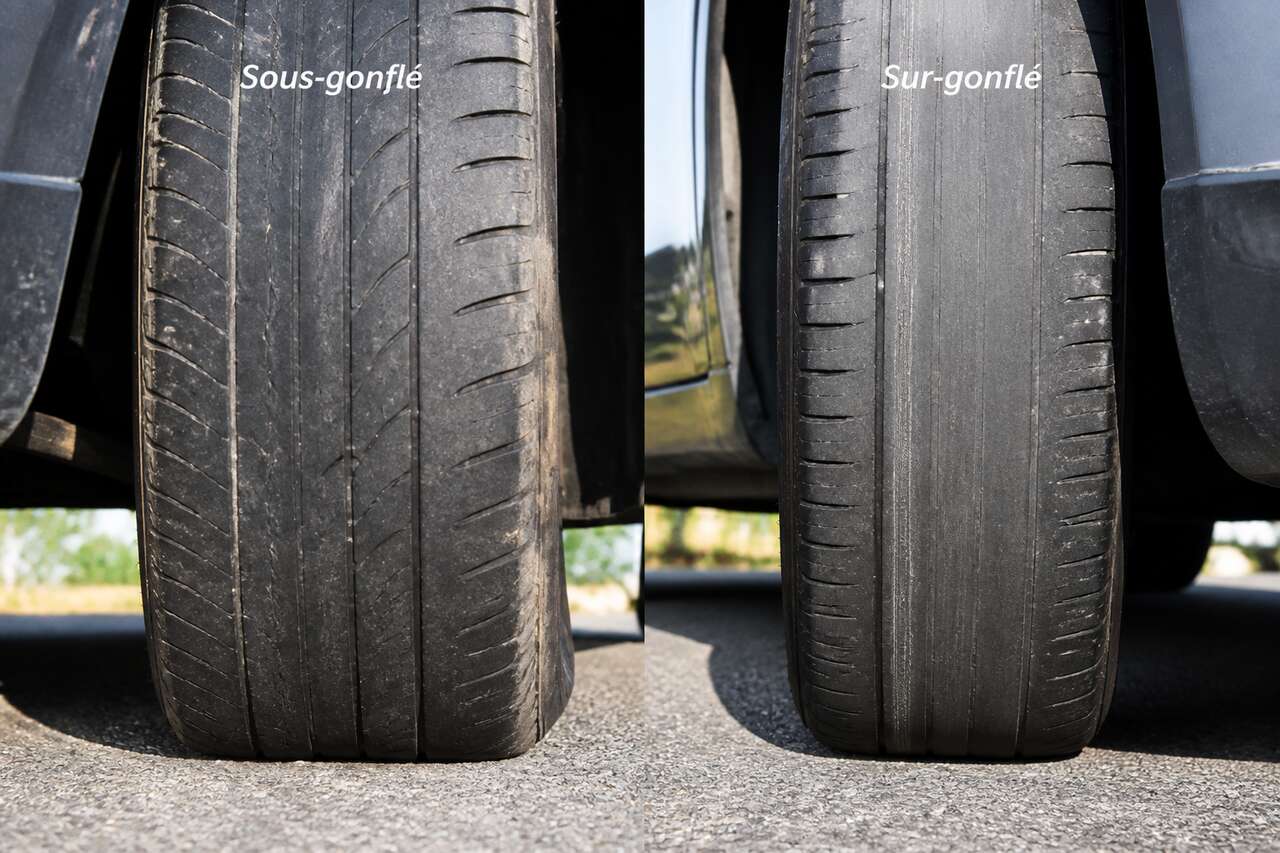 Pneus sous-gonflés: risques sur la sécurité et l’intégrité du pneu Pneus sous-gonflés: risques sur la sécurité et l’intégrité du pneu