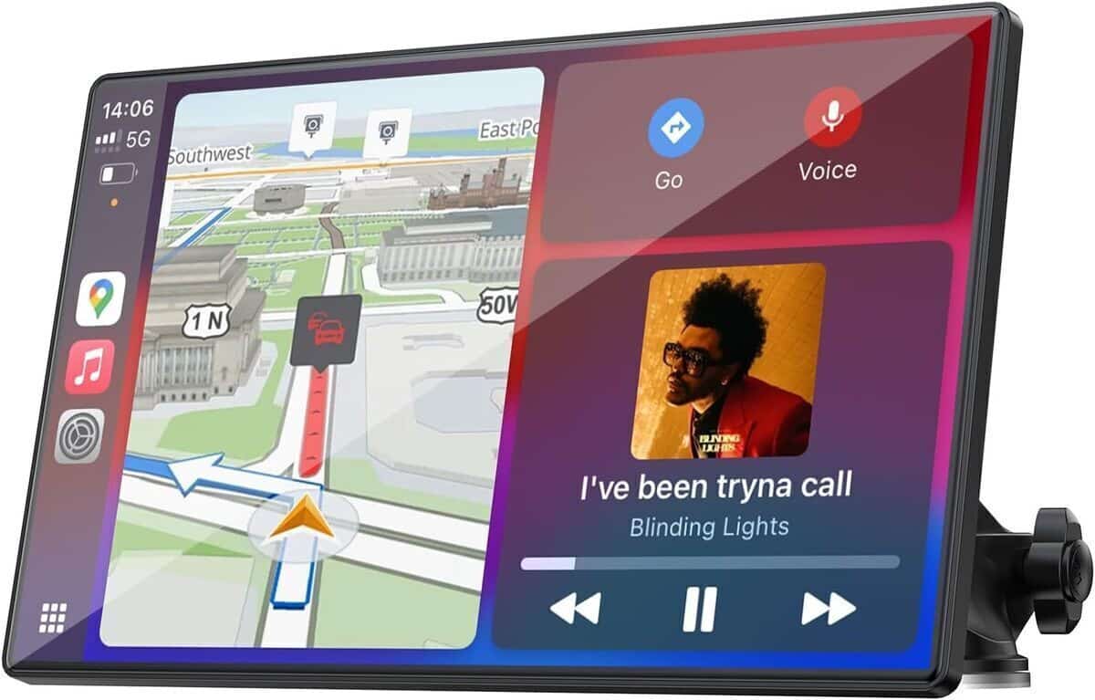 Test : autoradio portable LAMTTO 9 pouces avec Carplay sans fil