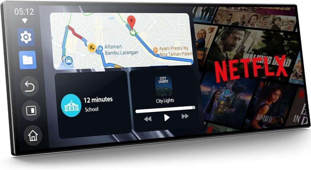 Test de l'écran sans fil Lamtto Carplay 10, 25" avec caméra arrière et plus