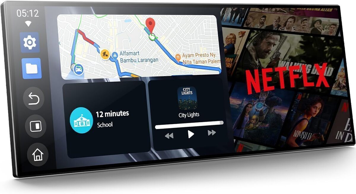 Test de l'écran sans fil Lamtto Carplay 10, 25" avec caméra arrière et plus