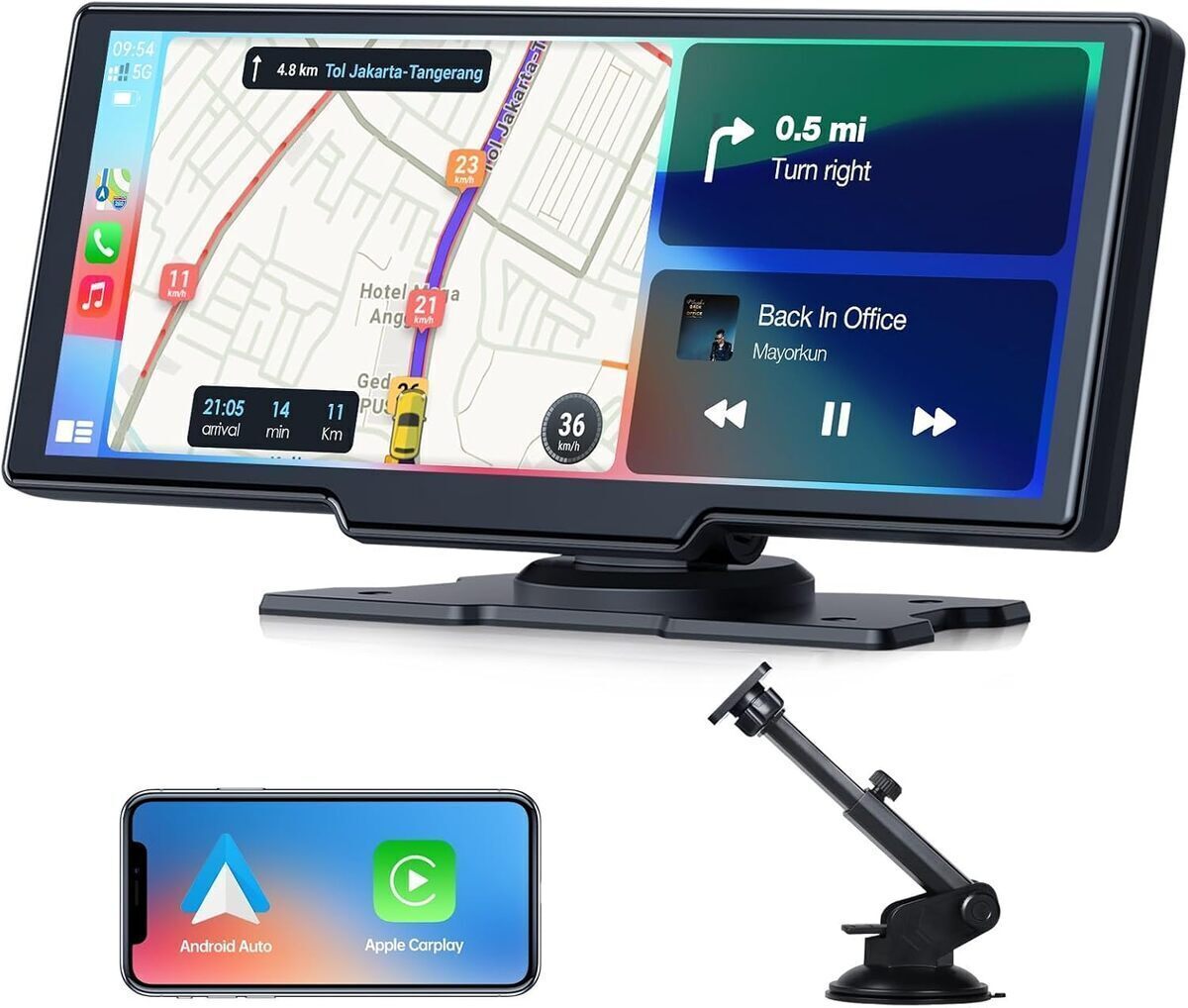 Test de l'écran tactile Volam 9.26 pouces : carplay sans fil et GPS intégré