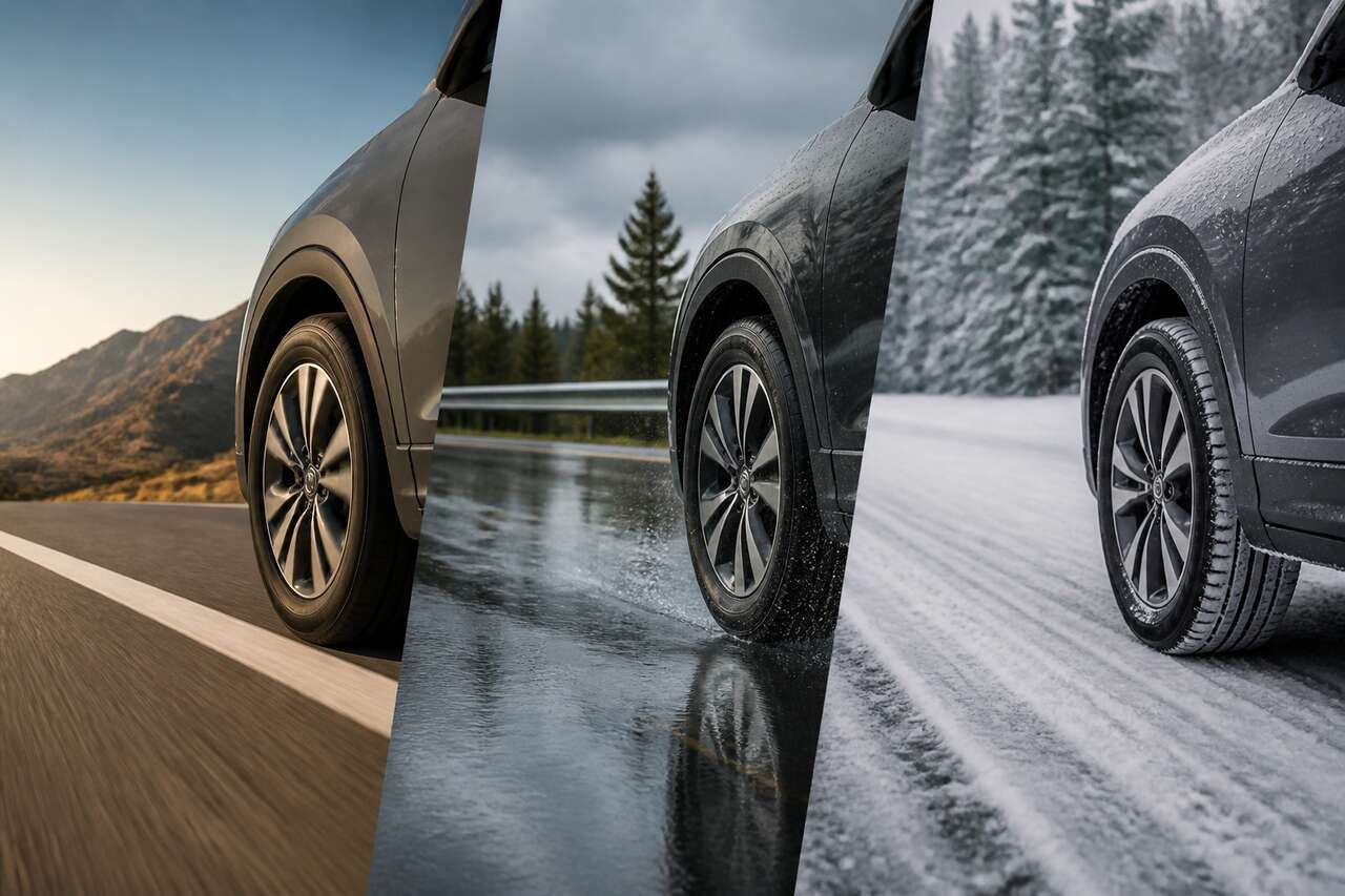 Efficacit&eacute; sur route s&egrave;che, mouill&eacute;e et neige : ce que l&rsquo;on peut attendre