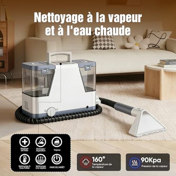 Découvrez notre test détaillé de la shampouineuse nettoyeur 2500W : performance de nettoyage, design compact et rapport qualité-prix analysés pour vous.