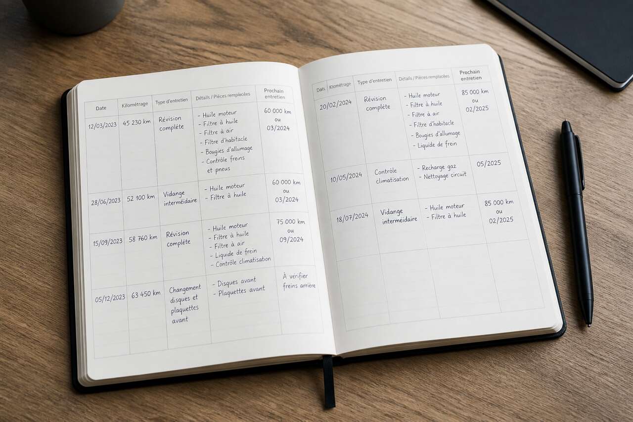 Carnet d'entretien automobile : tout ce qu'il faut savoir