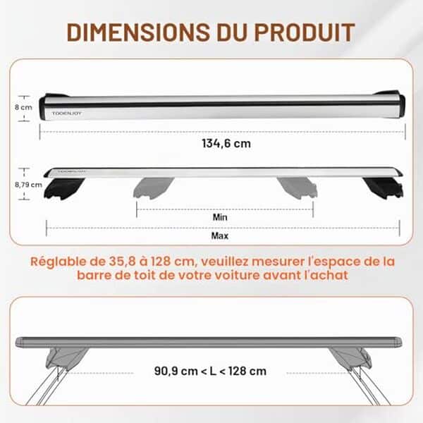 Découvrez notre test détaillé des barres transversales Cowvie 138 cm avec serrures à clé : sécurité, installation et performances pour votre véhicule.