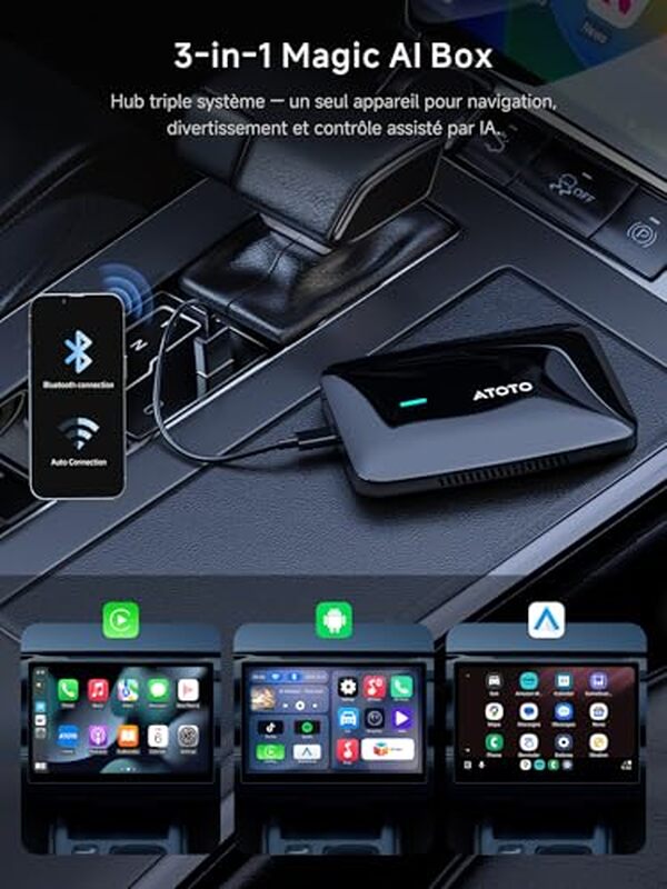 Découvrez l'adaptateur ATOTOSELECT CB4B pour carPlay sans fil avec IA intégrée. Test détaillé, fonctionnalités et performances : tout ce qu'il faut savoir avant d'acheter.