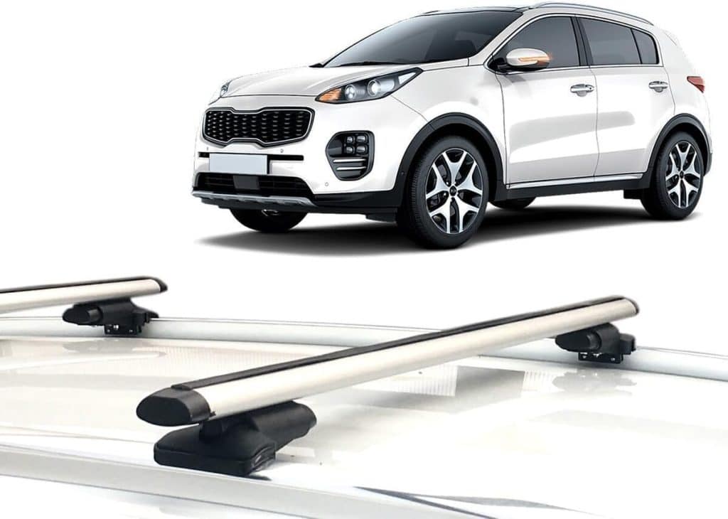 Test des barres de toit en aluminium pour KIA Sportage QL