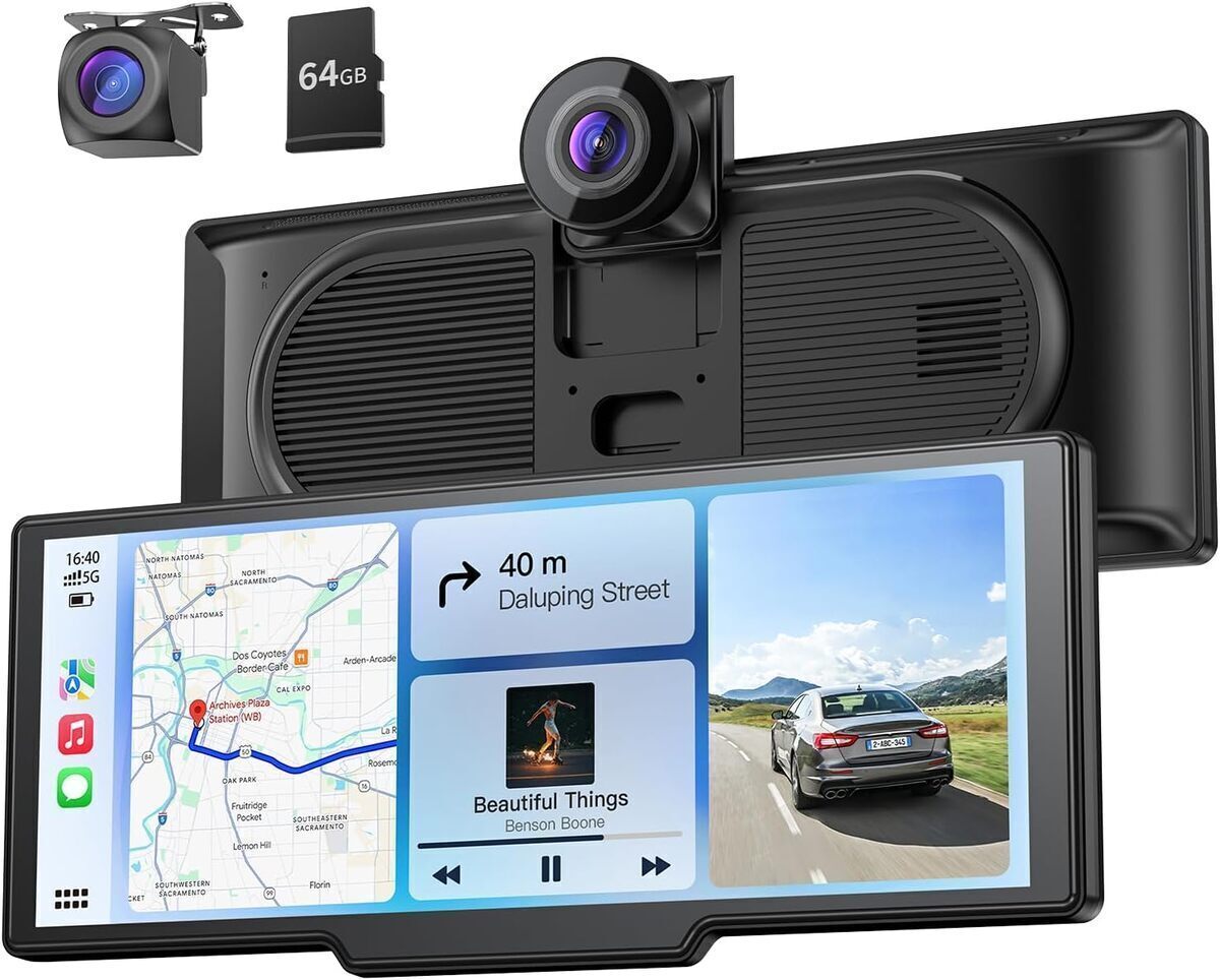 Test du Krunia : écran portable 9, 26" CarPlay avec dashcam 4K et arrière HD