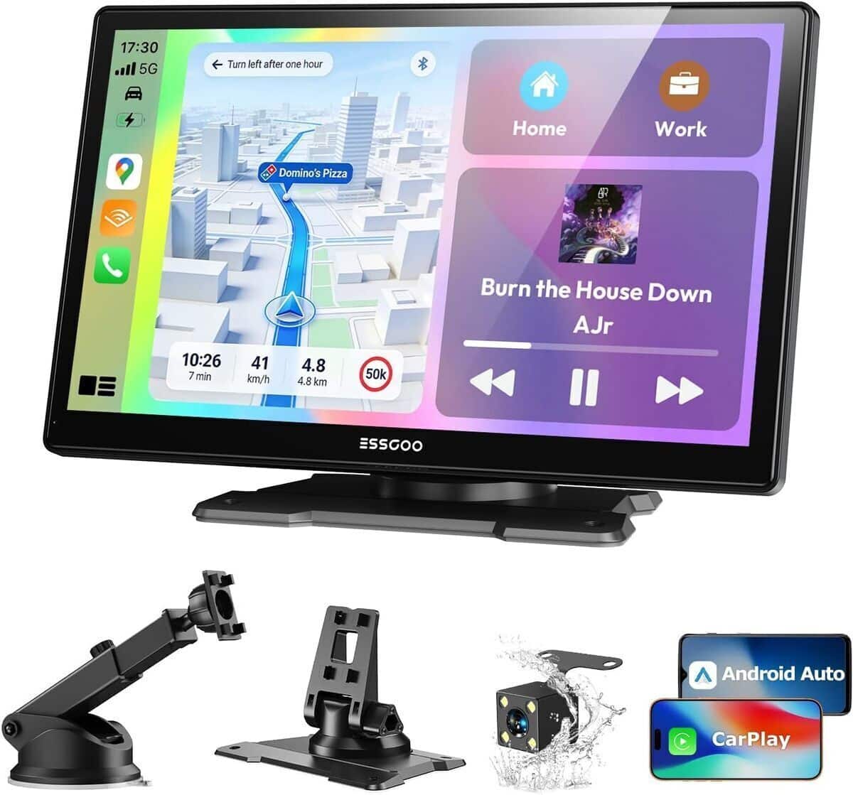 Test : écran ESSGOO CarPlay 9 pouces avec caméra de recul