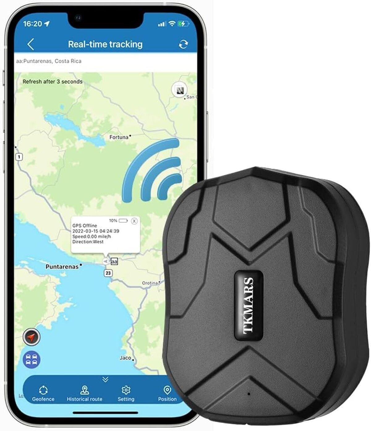 Test : tracker GPS TK905B-E, autonomie 12 mois