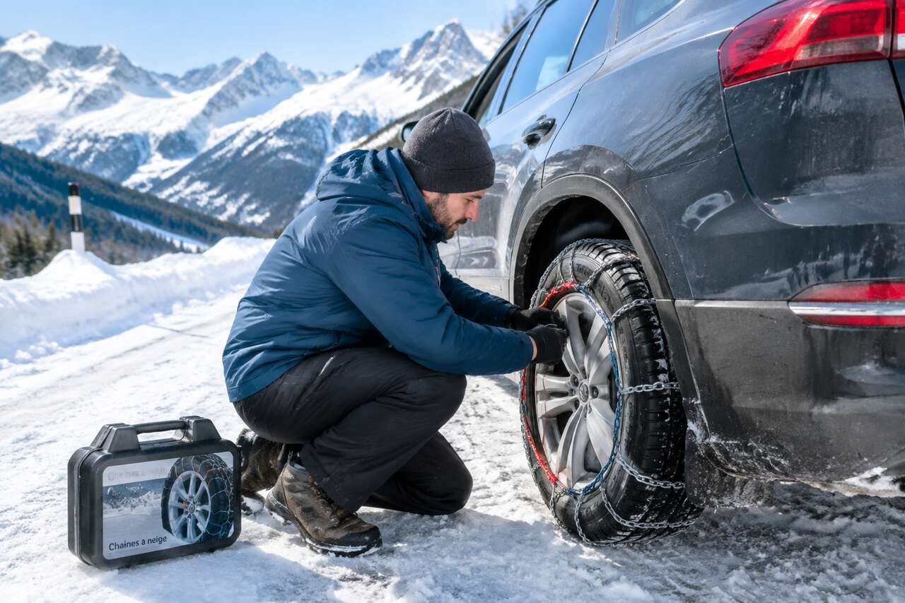 Quand mettre des chaînes et ce que dit la loi montagne Quand mettre des chaînes et ce que dit la loi montagne